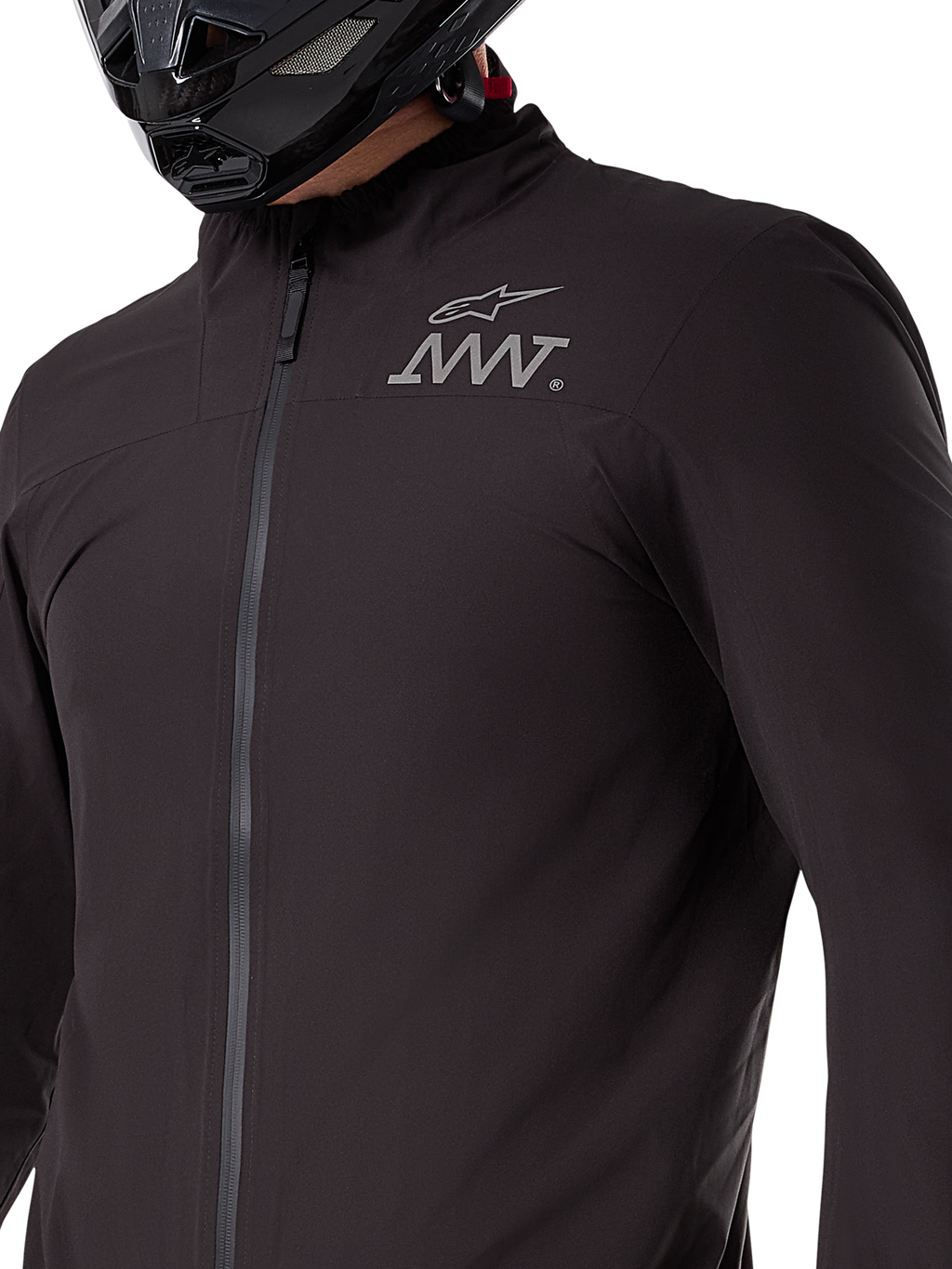 Alpinestars AMT-8 Stretch Drystar® XF Jacket Liner, capa elástica negra impermeable y cortavientos, prenda técnica compactable para motociclismo de aventura