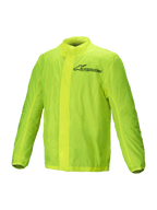Alpinestars Chaqueta Hurricane Rain V2, chaqueta impermeable para moto, amarilla fluo, diseño ultraligero y plegable con detalles reflectantes del logotipo