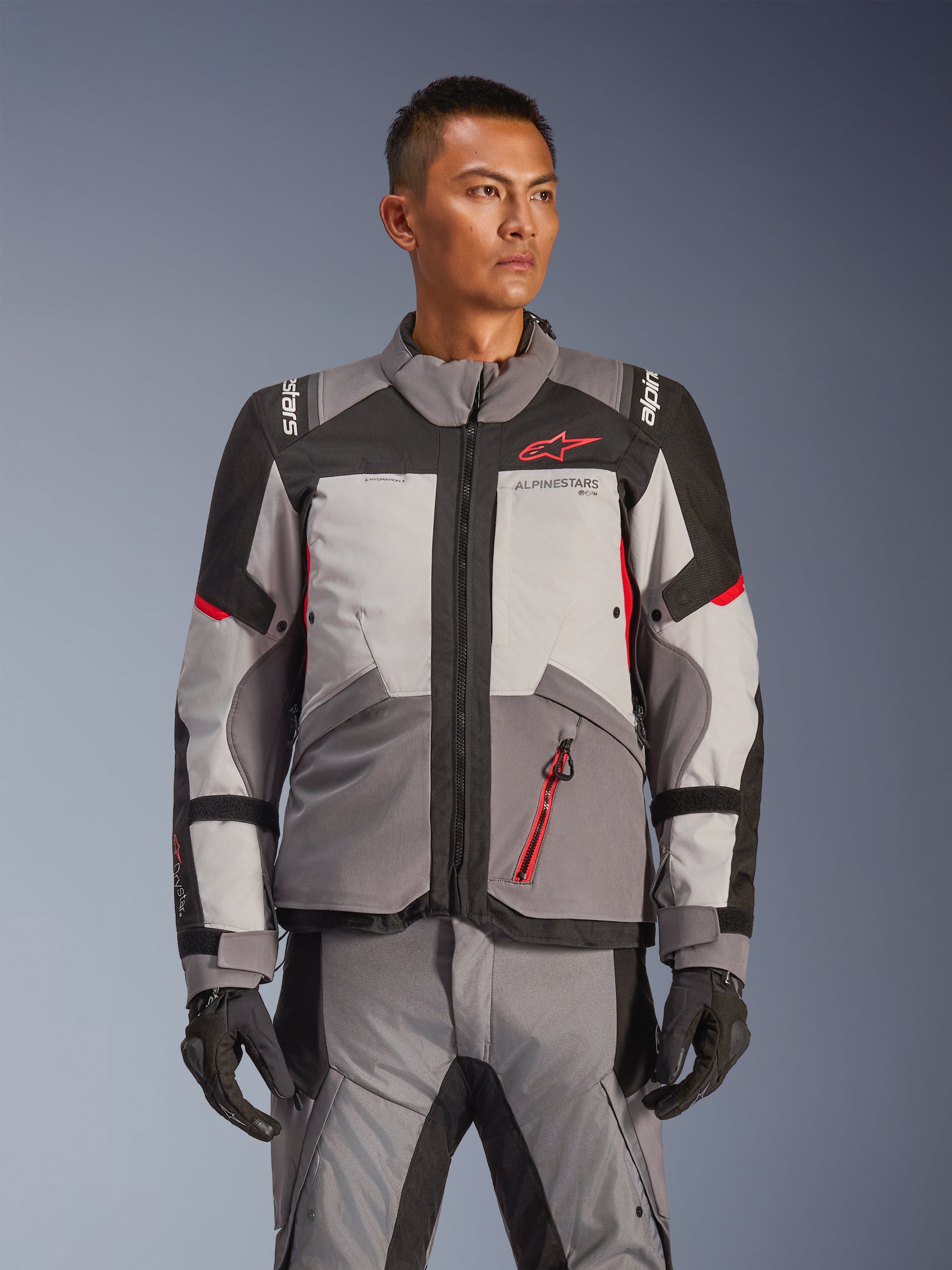 Alpinestars ライディングジャケット グレー Andes V4 Drystar® - Gray Motorcycle Jacket | Alpinestars®