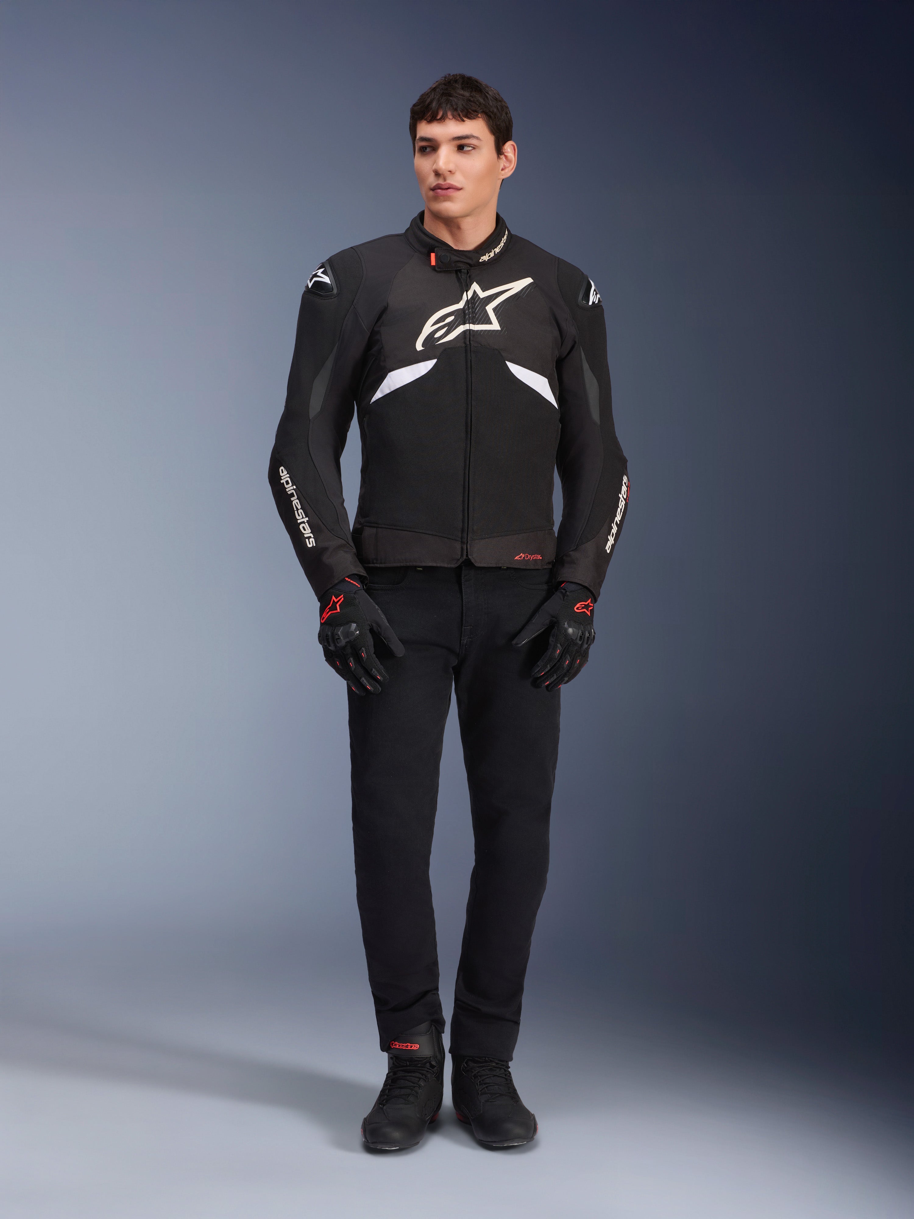 T-GP R V3 Drystar® - Chaqueta de Moto Negro | Alpinestars®