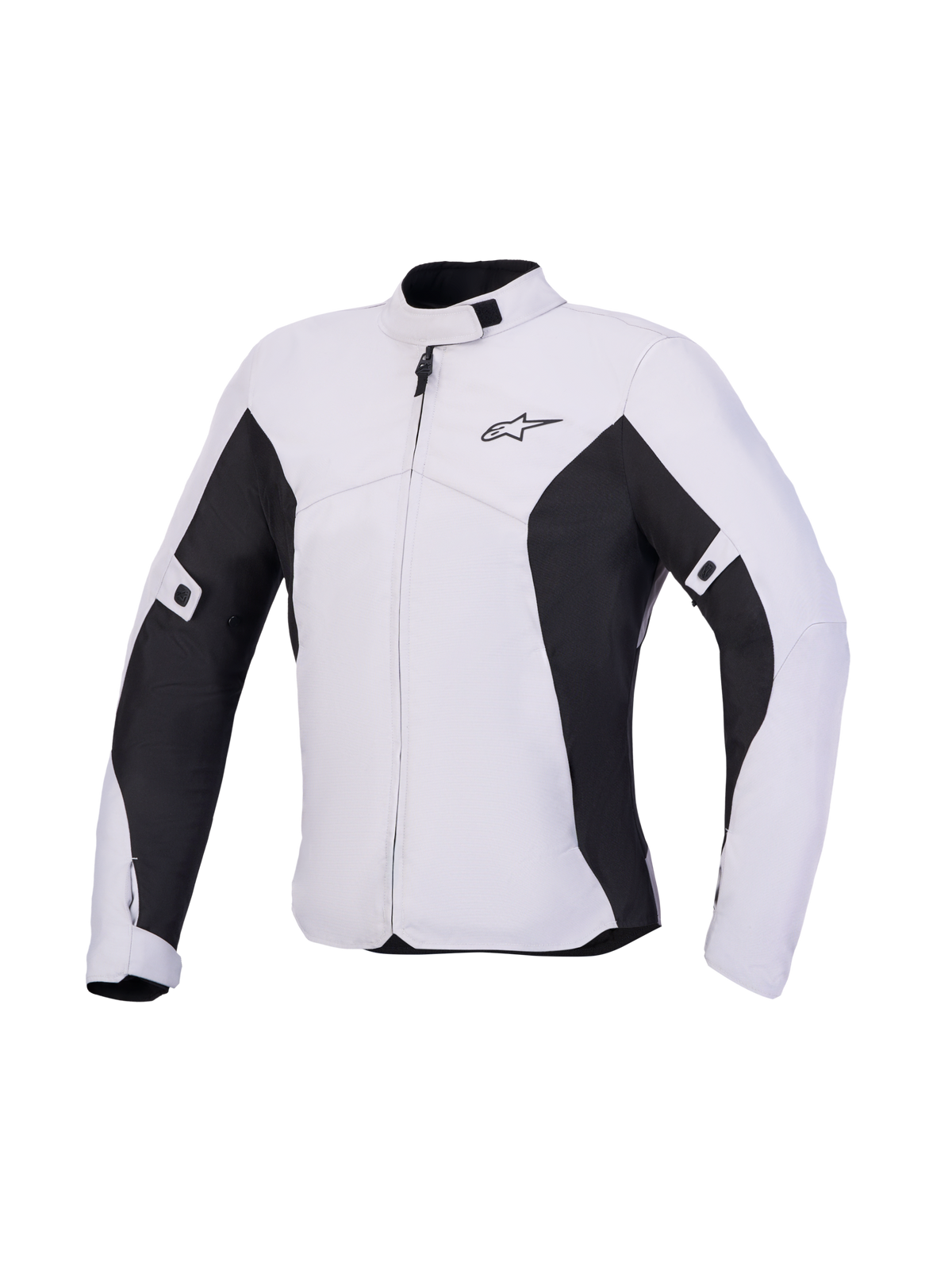 Alpinestars Stella C-1 Waterproof Jacket, chaqueta de moto urbana para mujer, gris hielo y negra, impermeable, con construcción de tejido y certificación CE