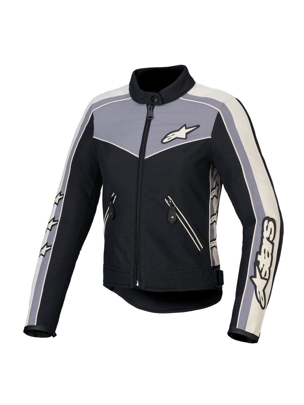 Alpinestars Stella T-Dyno WR, chaqueta de moto para mujer resistente al agua, negra, gris oscura y cruda, certificada CE