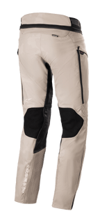 Alpinestars AMT-10LAB Drystar® XF Pants, Aluminum Camo Adventure Touring Pants, rear view featuring black protective panels, MATRYX® branding, and white Alpinestars logos on a multi-material chassis.