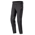Alpinestars AMT-10 Drystar® XF Pants, pantalones de turismo para motocicleta, negros, con logo rojo en la cadera, paneles reforzados en las rodillas, elástico de acordeón en la parte inferior de las piernas, cintura ajustable y bolsillos con cremallera, diseño textil técnico para conducción de aventura