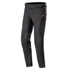 Alpinestars AMT-10 Drystar® XF Pants, pantalones de turismo para motocicleta, negros, con logo rojo en la cadera, paneles reforzados en las rodillas, elástico de acordeón en la parte inferior de las piernas, cintura ajustable y bolsillos con cremallera, diseño textil técnico para conducción de aventura
