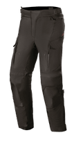 Alpinestars Stella Andes V3 Drystar para mujer, pantalones de moto touring negros, construcción textil impermeable y transpirable, paneles reforzados en rodillas y muslos, ventilaciones con cremallera en los muslos, bolsillos cargo y cintura ajustable para conducción de aventura