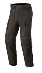 Alpinestars Stella Andes V3 Drystar para mujer, pantalones de moto touring negros, construcción textil impermeable y transpirable, paneles reforzados en rodillas y muslos, ventilaciones con cremallera en los muslos, bolsillos cargo y cintura ajustable para conducción de aventura