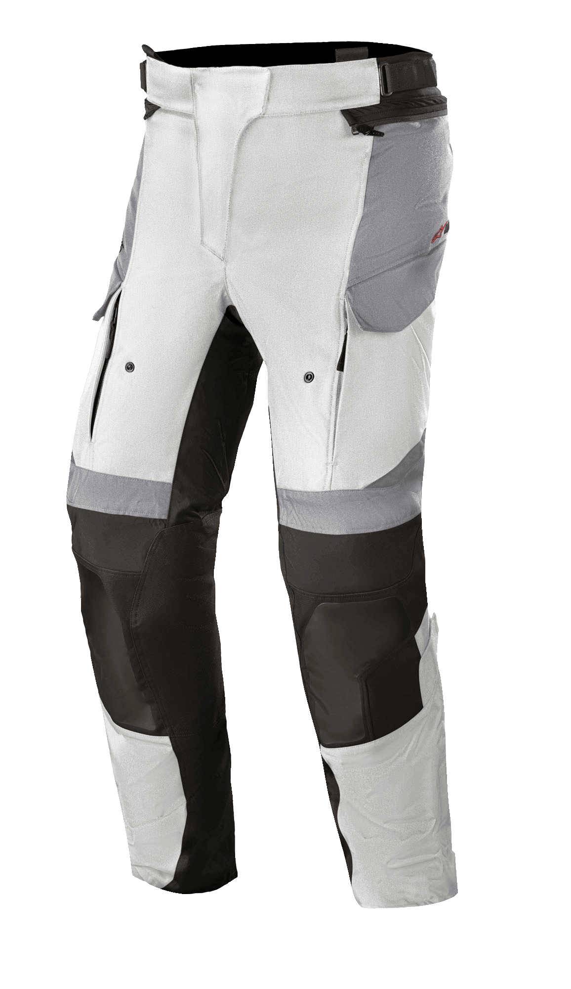 Alpinestars Stella Andes V3 Drystar®, pantalones de moto de aventura para mujer, gris hielo y gris oscuro, con ventilaciones frontales con cremallera, bolsillos cargo y rodillas reforzadas, diseñados para touring en cualquier clima