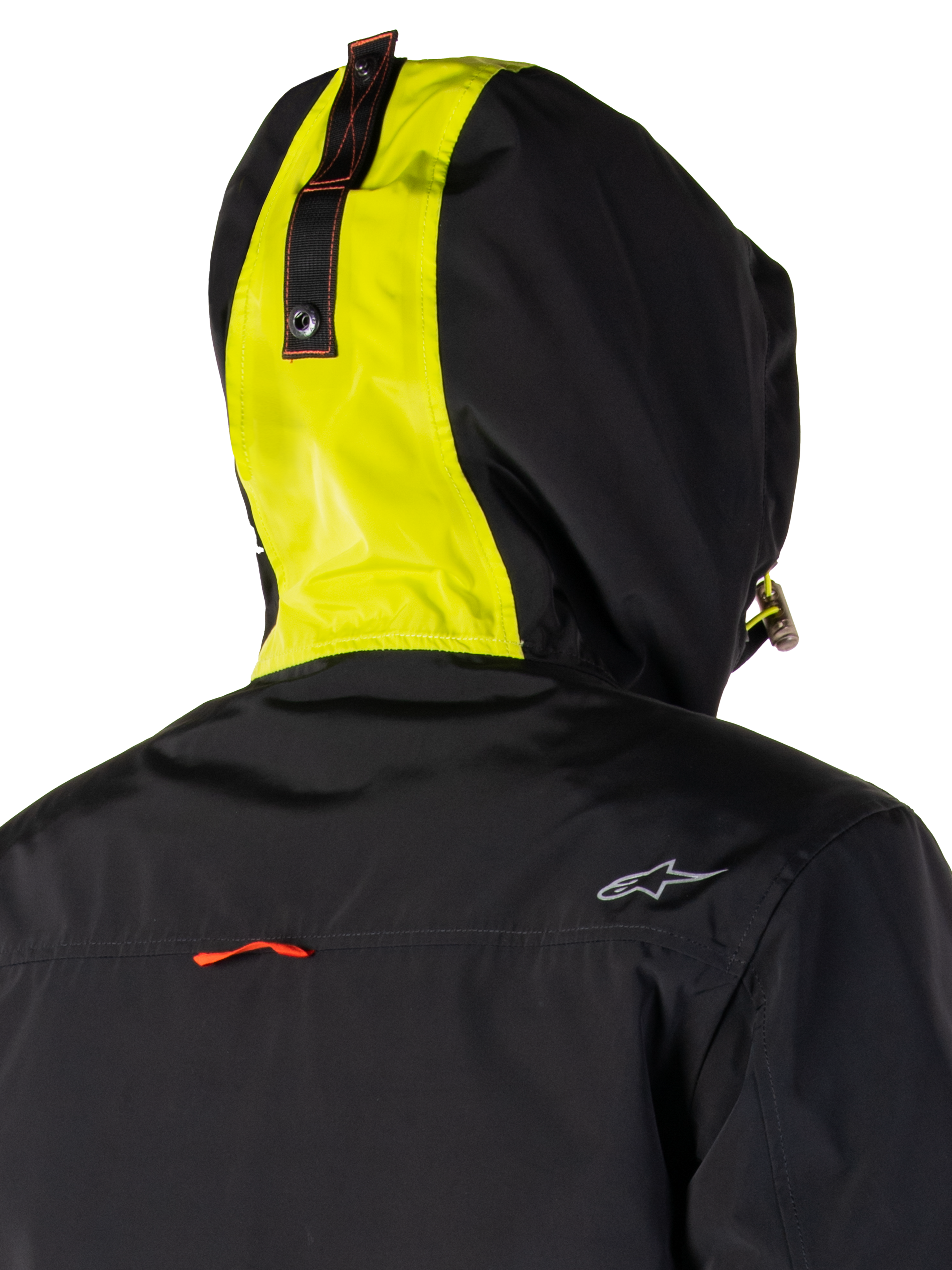 Parka impermeable Alpinestars Mootant, chaqueta de moto, negro y verde lima, diseño modular 3 en 1 con capucha, estilo militar utilitario, material textil