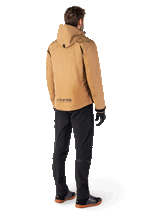 Alpinestars Morush Waterproof Parka, chaqueta de moto, marrón Utility, vista giratoria de 360 grados, con grandes bolsillos frontales 3D, sistema de capucha a prueba de tormentas y diseño moderno inspirado en el estilo urbano para conducción urbana en moto