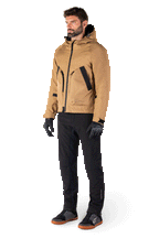 Alpinestars Morush Waterproof Parka en marrón (Utility Brown), chaqueta de moto inspirada en el estilo urbano minimalista de la colección MO.ST.EQ., con capucha a prueba de tormentas, bolsillos frontales de doble acceso y silueta ergonómica.