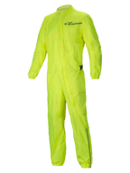 Alpinestars Hurricane Rain V2 Suit, waterproof motorcycle rain suit, Yellow Fluo, lightweight and packable design with reflective details