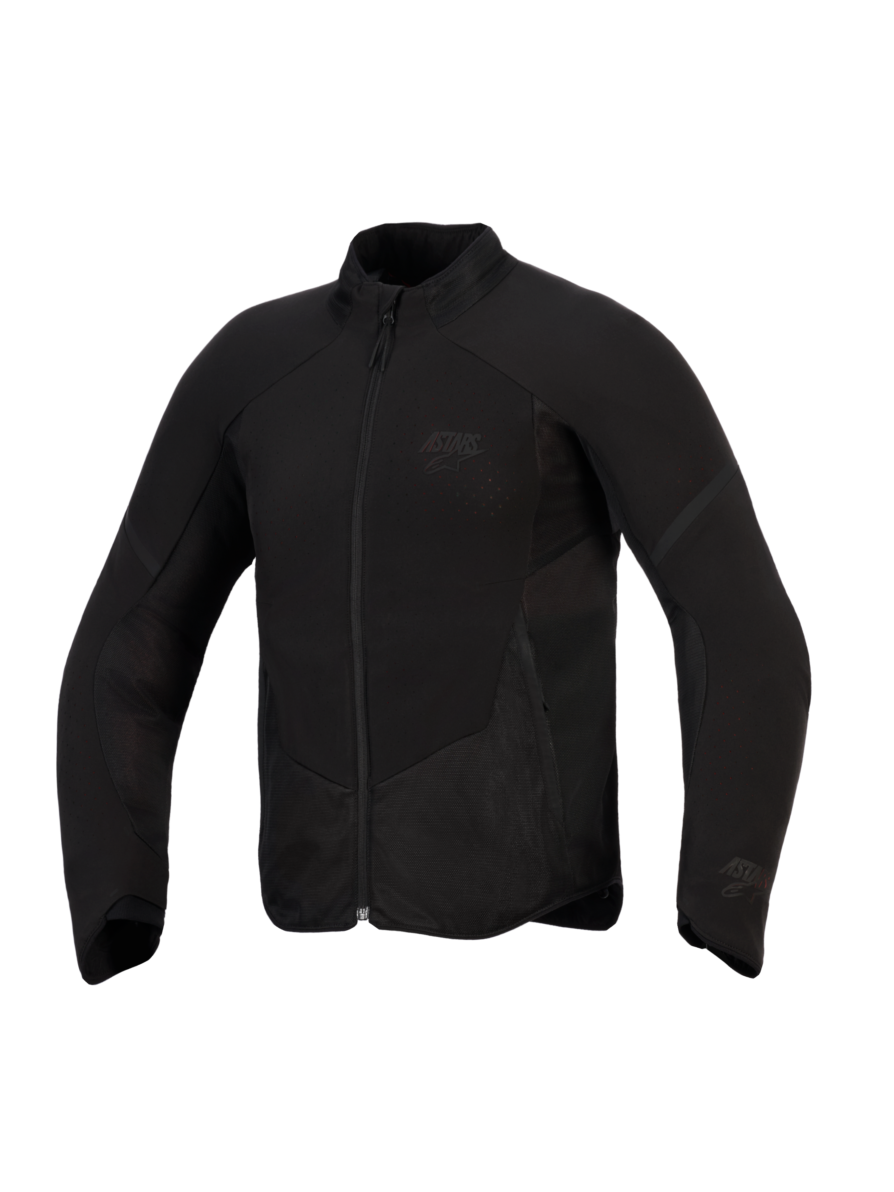 Chaqueta Alpinestars Aeroshell Airflow, chaqueta de moto, Negro Antracita, softshell elástico y ligero con zonas de ventilación perforadas con láser, paneles de malla y marca sutil en el pecho, diseño de corte deportivo para conducir en climas cálidos