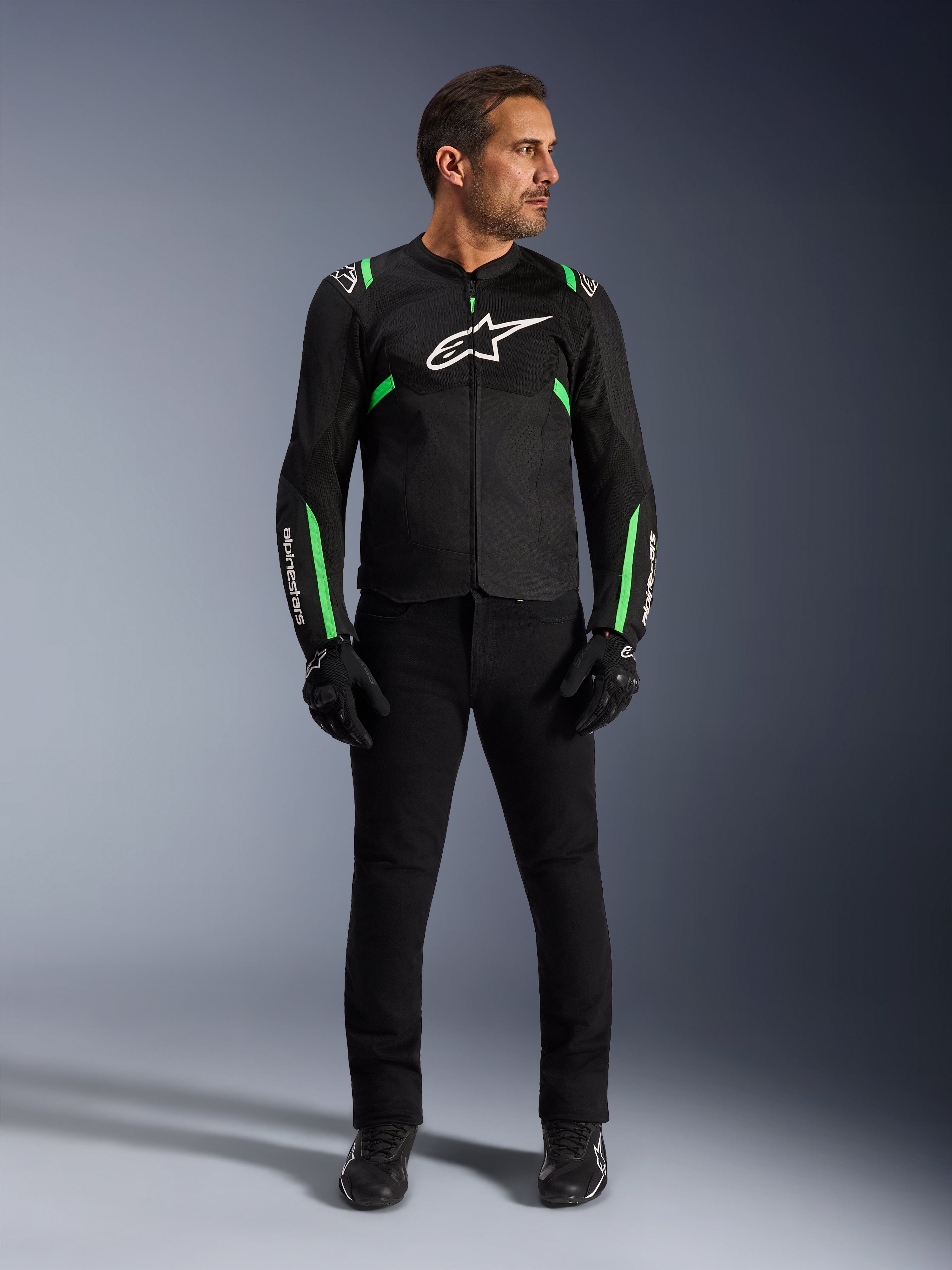 T-SPS Air V2 - Green Motorcycle Chaqueta | Alpinestars®