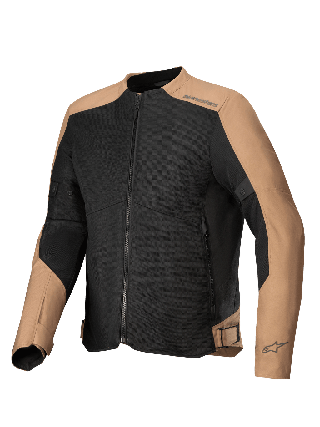 Alpinestars C-1 Air, chaqueta de moto urbana para hombre, negra y arena, malla técnica con protección certificada CE
