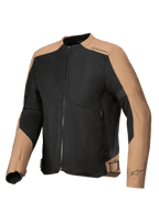Alpinestars C-1 Air, chaqueta de moto urbana para hombre, negra y arena, malla técnica con protección certificada CE