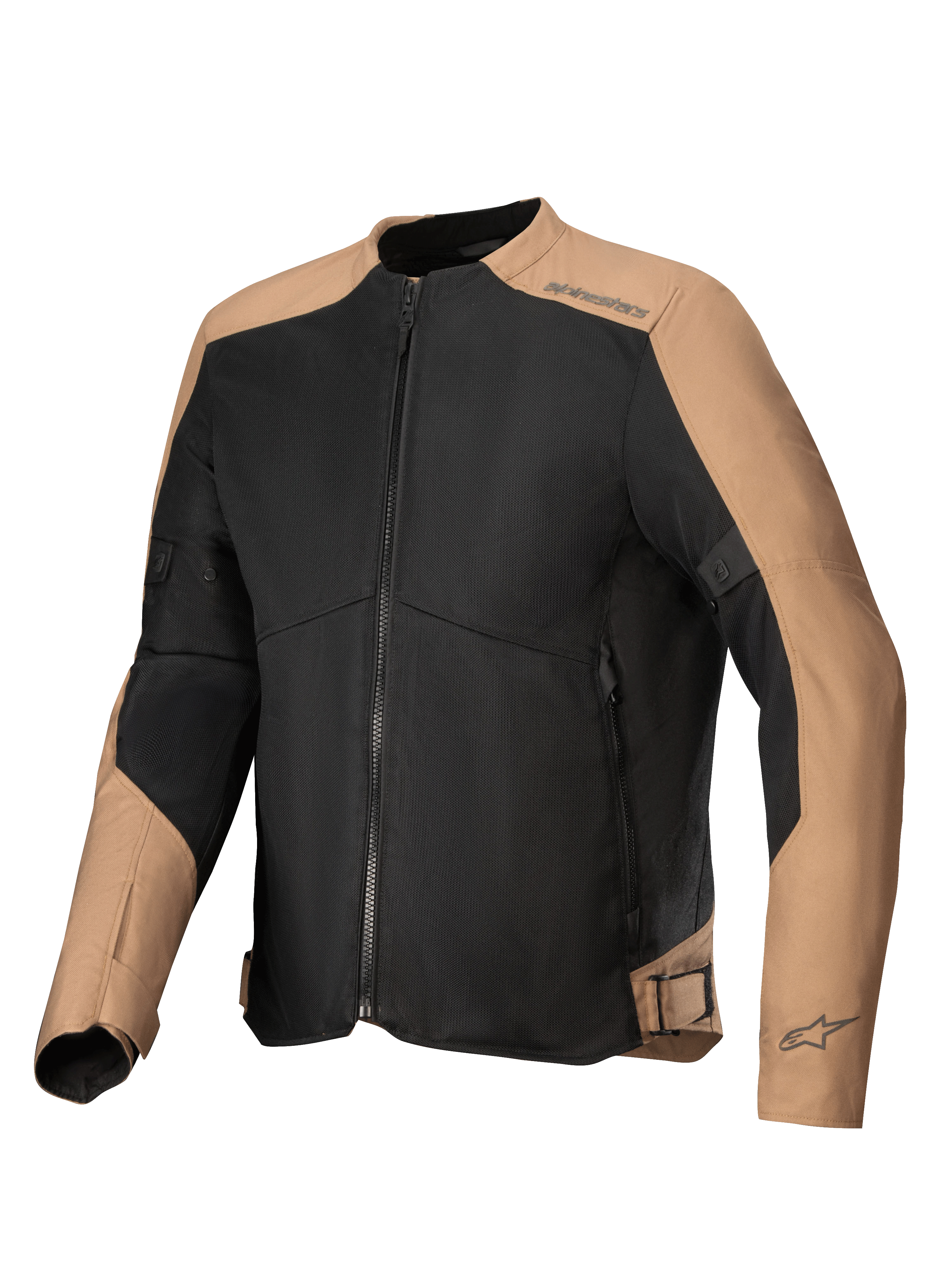 Alpinestars C-1 Air, chaqueta de moto urbana para hombre, negra y arena, malla técnica con protección certificada CE
