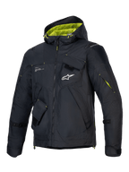 Chaqueta Mogress Air de Alpinestars, chaqueta de moto urbana para hombre, negra y verde lima, tejido ripstop ventilado, con certificación CE Clase A y capucha, diseño de estilo de vida contemporáneo