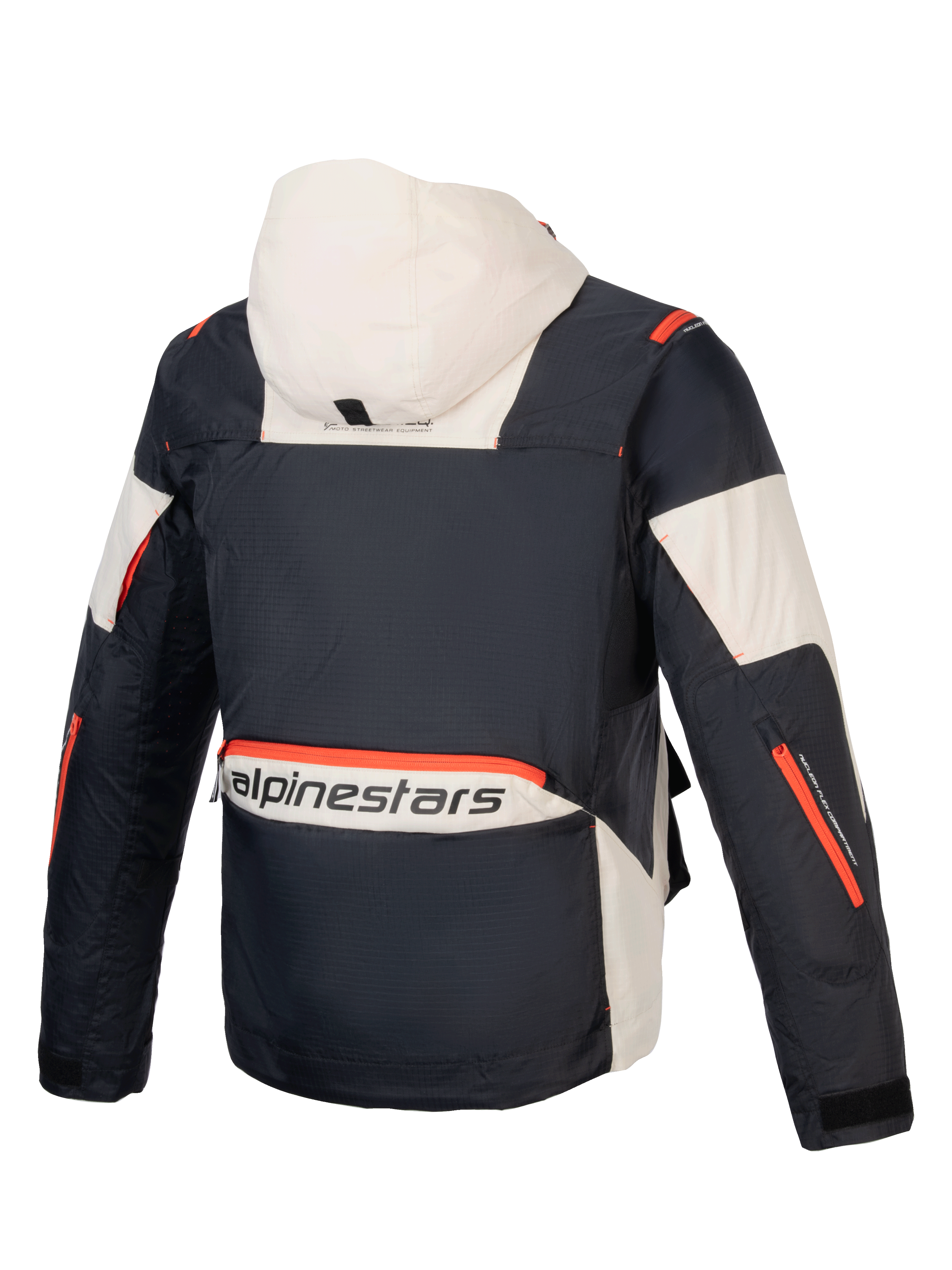 Alpinestars Mogress Air, chaqueta de moto urbana para hombre, negra, almendra y naranja, ripstop, con certificación CE