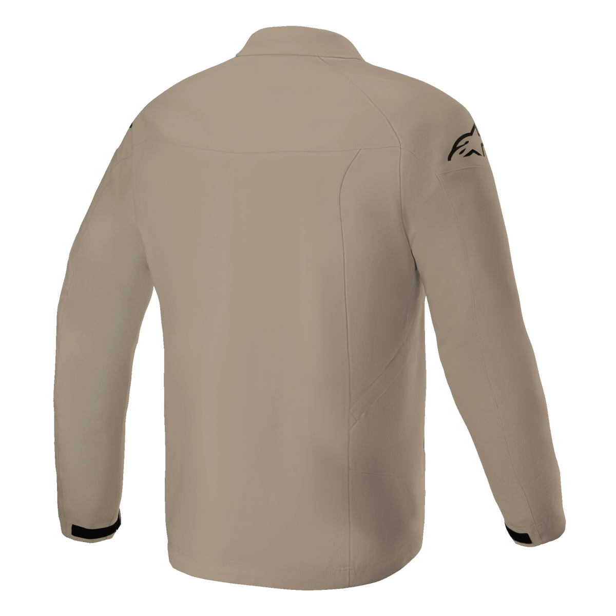 Chaqueta Alpinestars Aeron, chaqueta para motociclista, Mandarina, vista posterior que muestra un diseño urbano minimalista, confección en tejido transpirable con un logotipo negro en el hombro y detalles negros en los puños