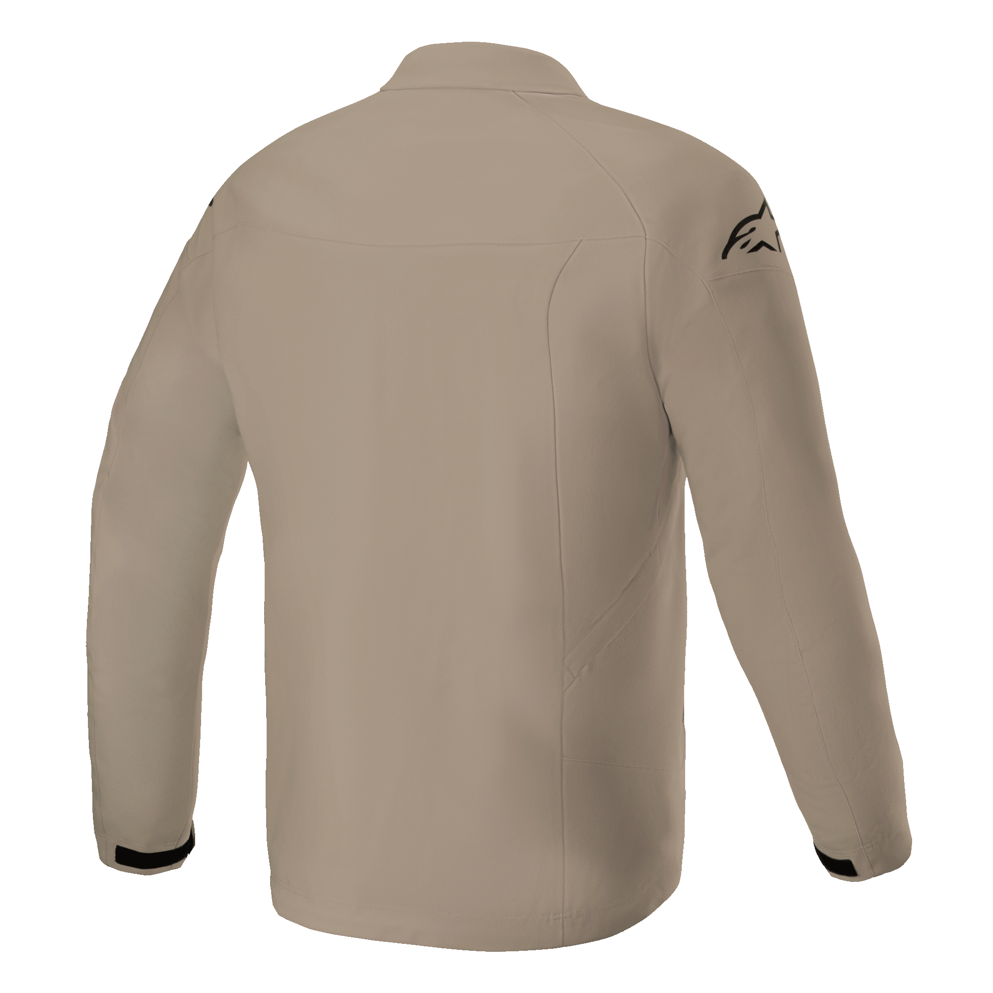 Chaqueta Alpinestars Aeron, chaqueta para motociclista, Mandarina, vista posterior que muestra un diseño urbano minimalista, confección en tejido transpirable con un logotipo negro en el hombro y detalles negros en los puños