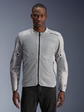 Alpinestars C-1 Air, chaqueta de moto urbana para hombre, plateada y gris, con amplios paneles de malla técnica para ventilación, certificación CE clase A con protecciones Nucleon Flex Plus, compatible con Tech-Air, diseño ligero y ventilado para ciudad.