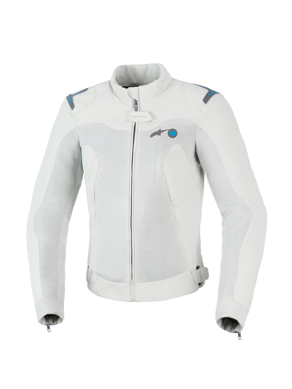 Alpinestars Chaqueta Stella Circal-1 Air, chaqueta de moto urbana para mujer, gris y azul, con paneles de malla ventilados y certificación CE