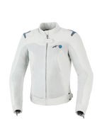 Alpinestars Chaqueta Stella Circal-1 Air, chaqueta de moto urbana para mujer, gris y azul, con paneles de malla ventilados y certificación CE
