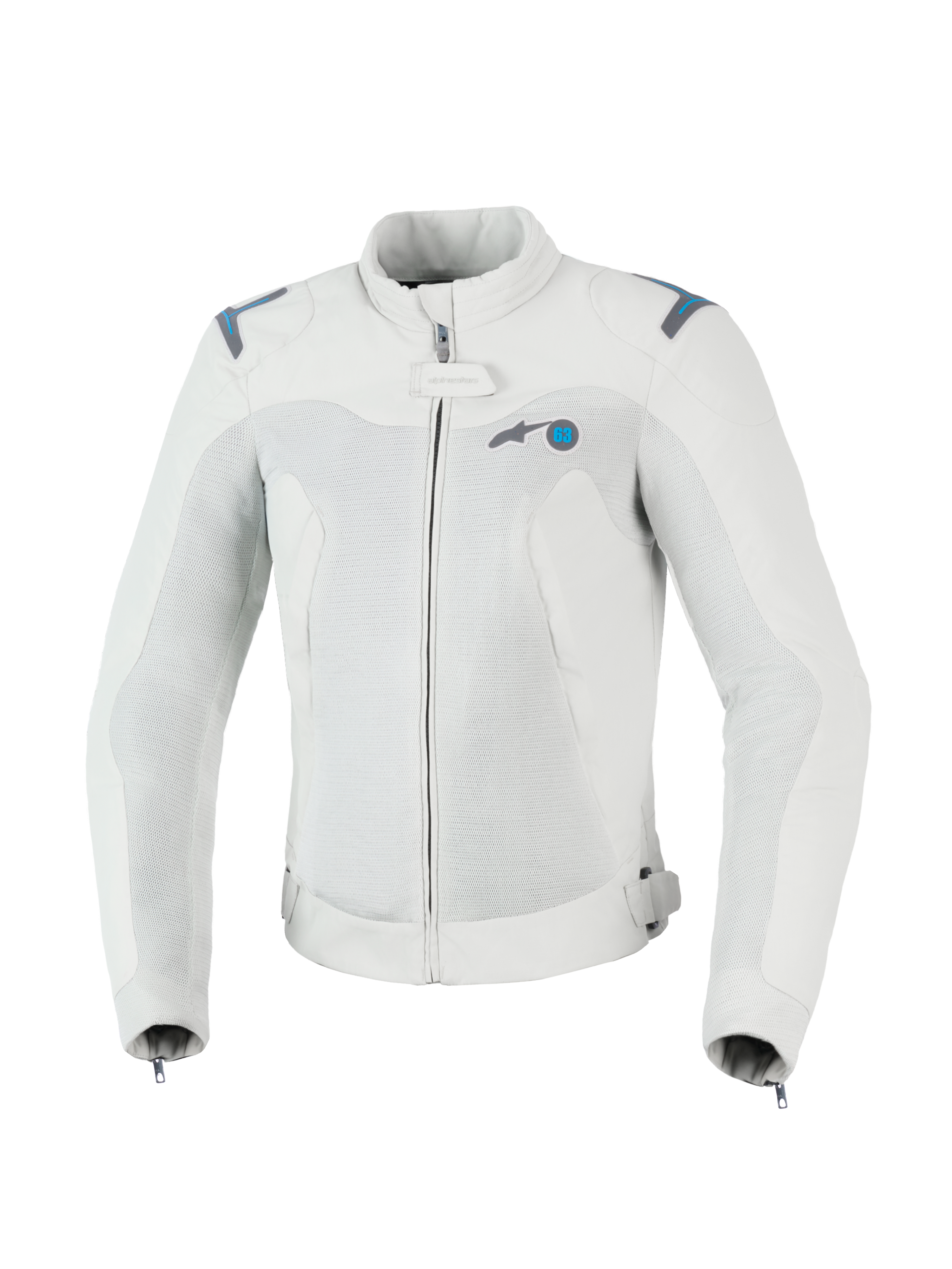 Alpinestars Chaqueta Stella Circal-1 Air, chaqueta de moto urbana para mujer, gris y azul, con paneles de malla ventilados y certificación CE