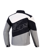 Alpinestars Stella Moshell, chaqueta de moto urbana para mujer, negra y gris, tejido cortavientos, vista trasera