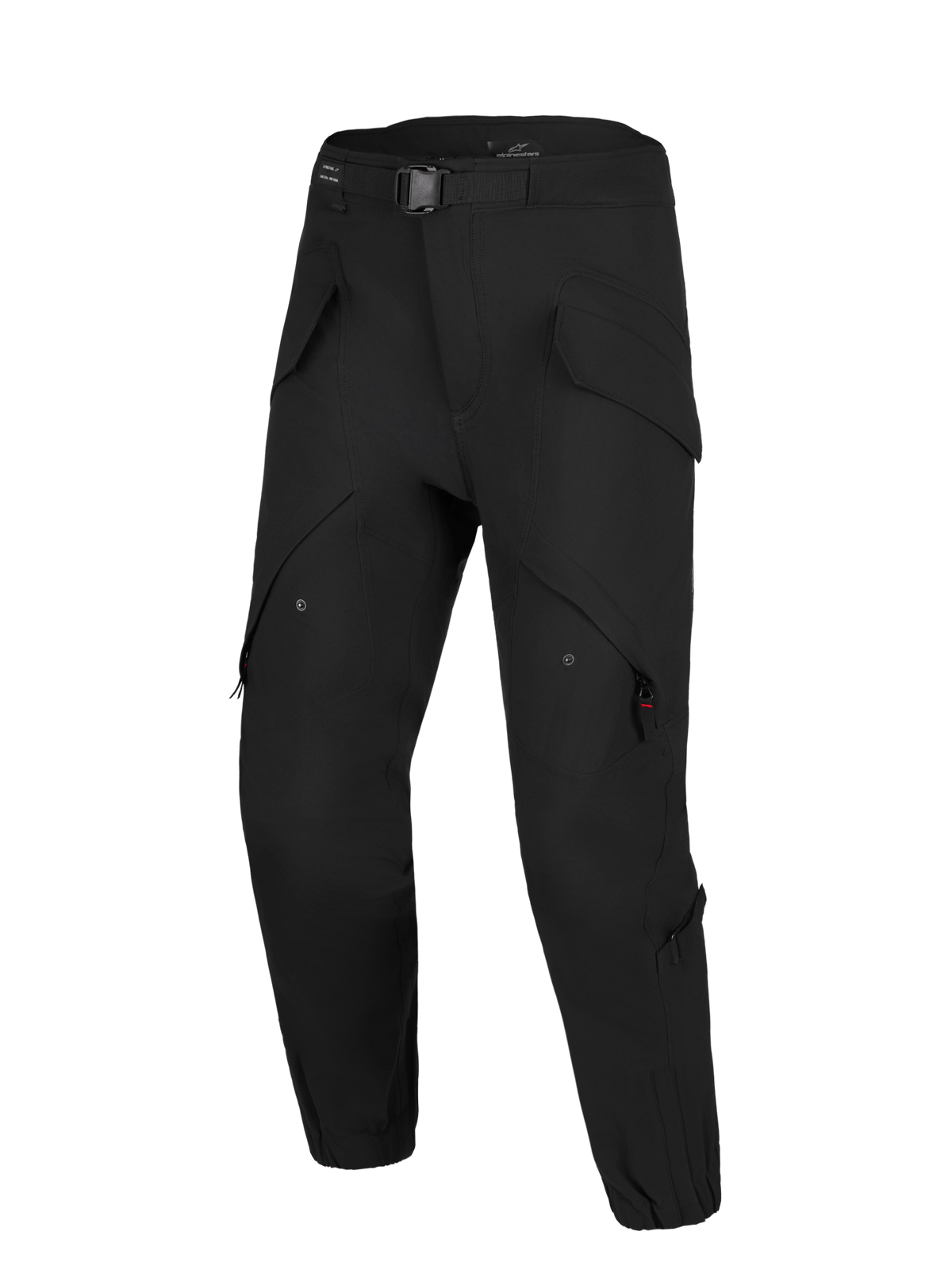 Alpinestars Juggernaut V2 Drystar Pantalones, pantalones de moto urbanos, negros, certificados CE con diseño utilitario, bolsillos cargo y membrana impermeable