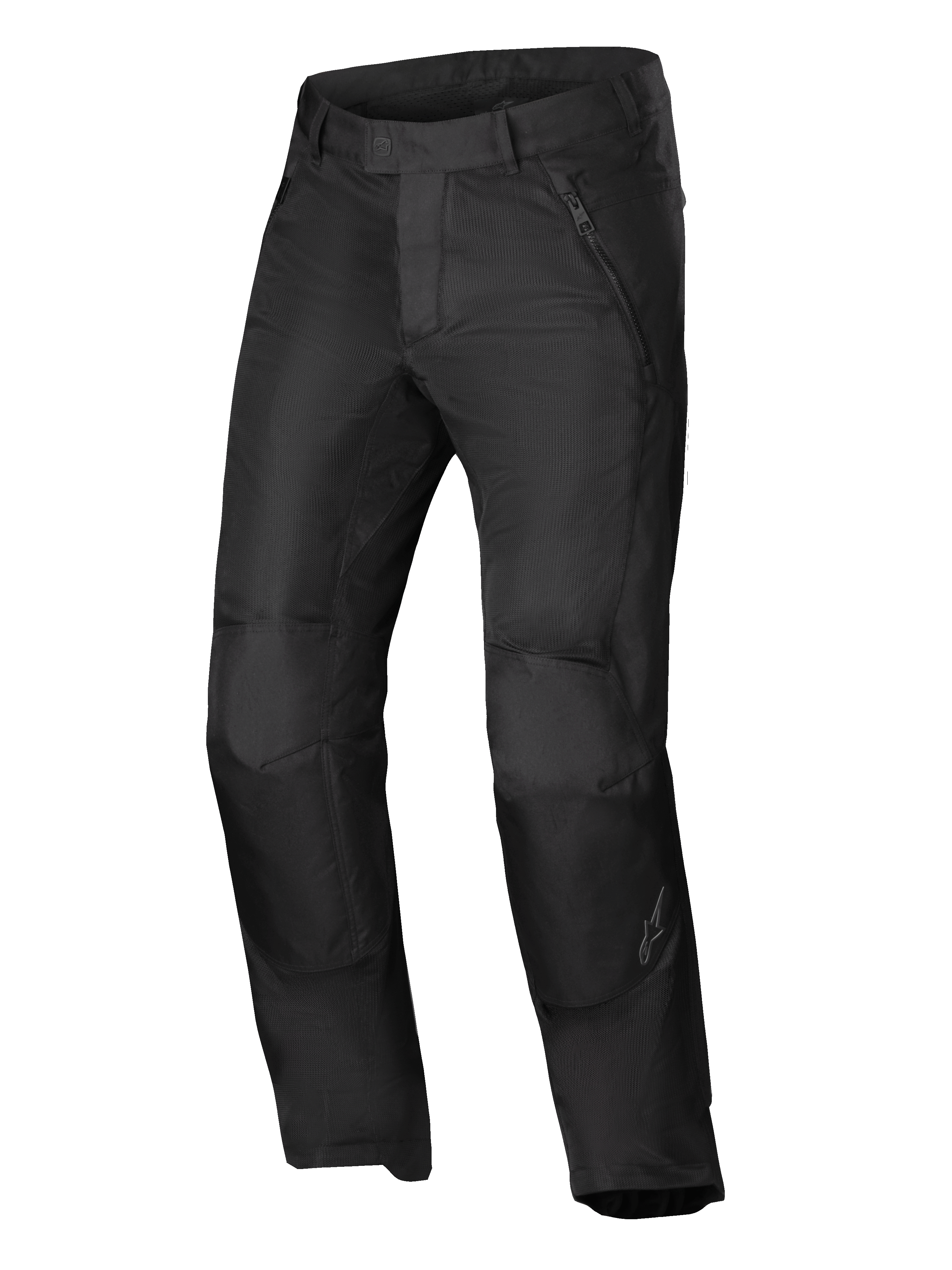 Alpinestars Pantalones C-1 Air, pantalones de moto urbanos de tela, negros, con certificación CE Clase A y paneles de malla transpirables