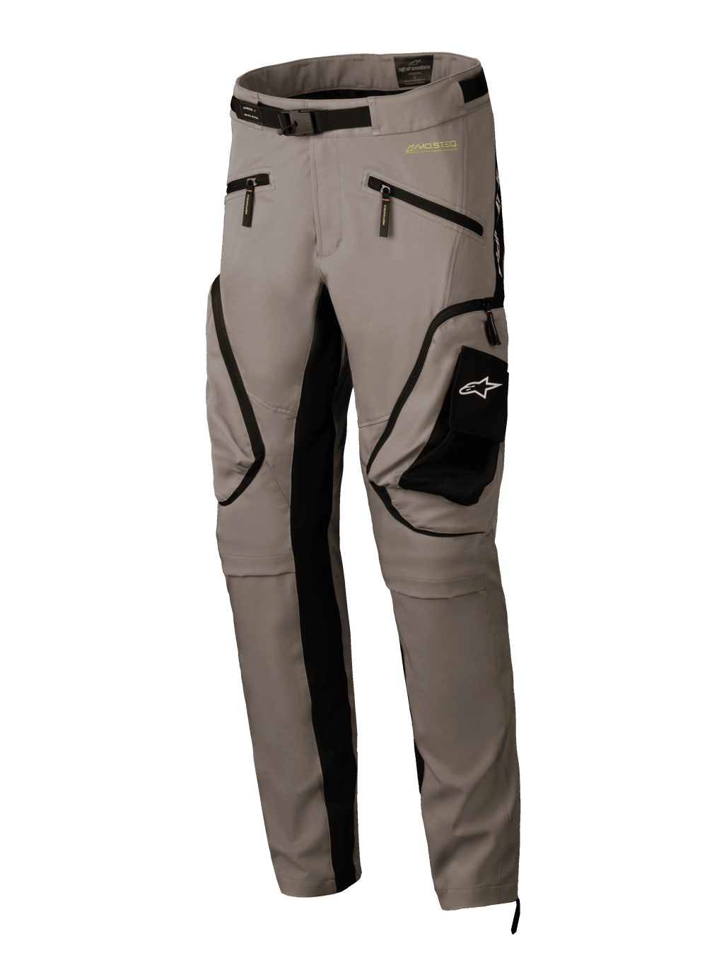 Alpinestars Pantalones Acteon, pantalones de moto urbanos para hombre, color arena y negro, textiles con bolsillos cargo y certificado CE
