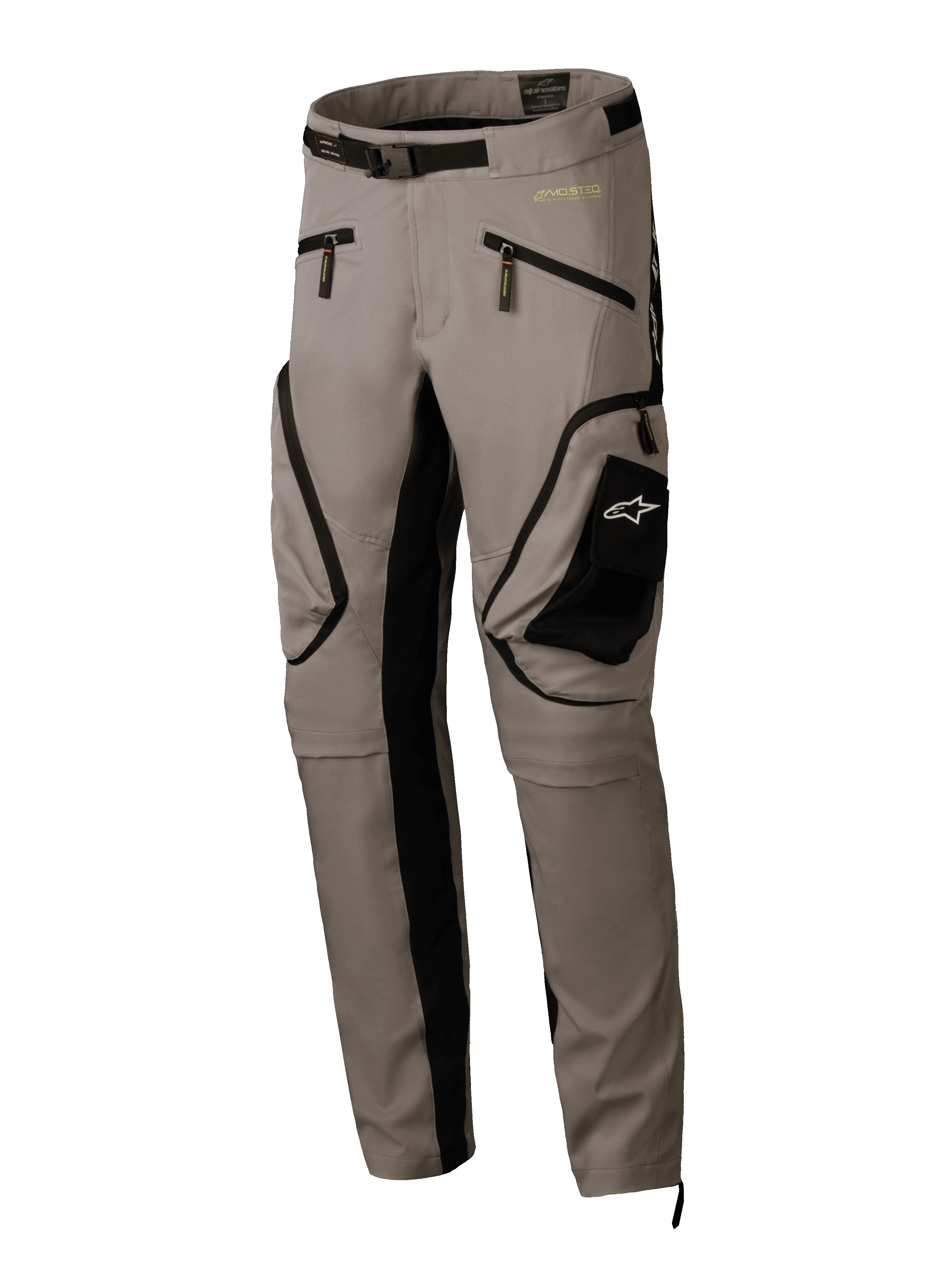Alpinestars Pantalones Acteon, pantalones de moto urbanos para hombre, color arena y negro, textiles con bolsillos cargo y certificado CE