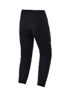 Alpinestars Explore AST Pants Short, pantalones de aventura para moto, negros, vista trasera que muestra la construcción ripstop, dobladillos de las piernas con cremallera y ajuste ergonómico para la conducción en climas cálidos