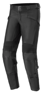 Alpinestars T SP-5 Rideknit® Pants, pantalones de moto de textil negro, con paneles elásticos acanalados en las rodillas, correas de cintura ajustables, secciones de punto duraderas para mayor flexibilidad y un ajuste entallado para rendimiento deportivo.