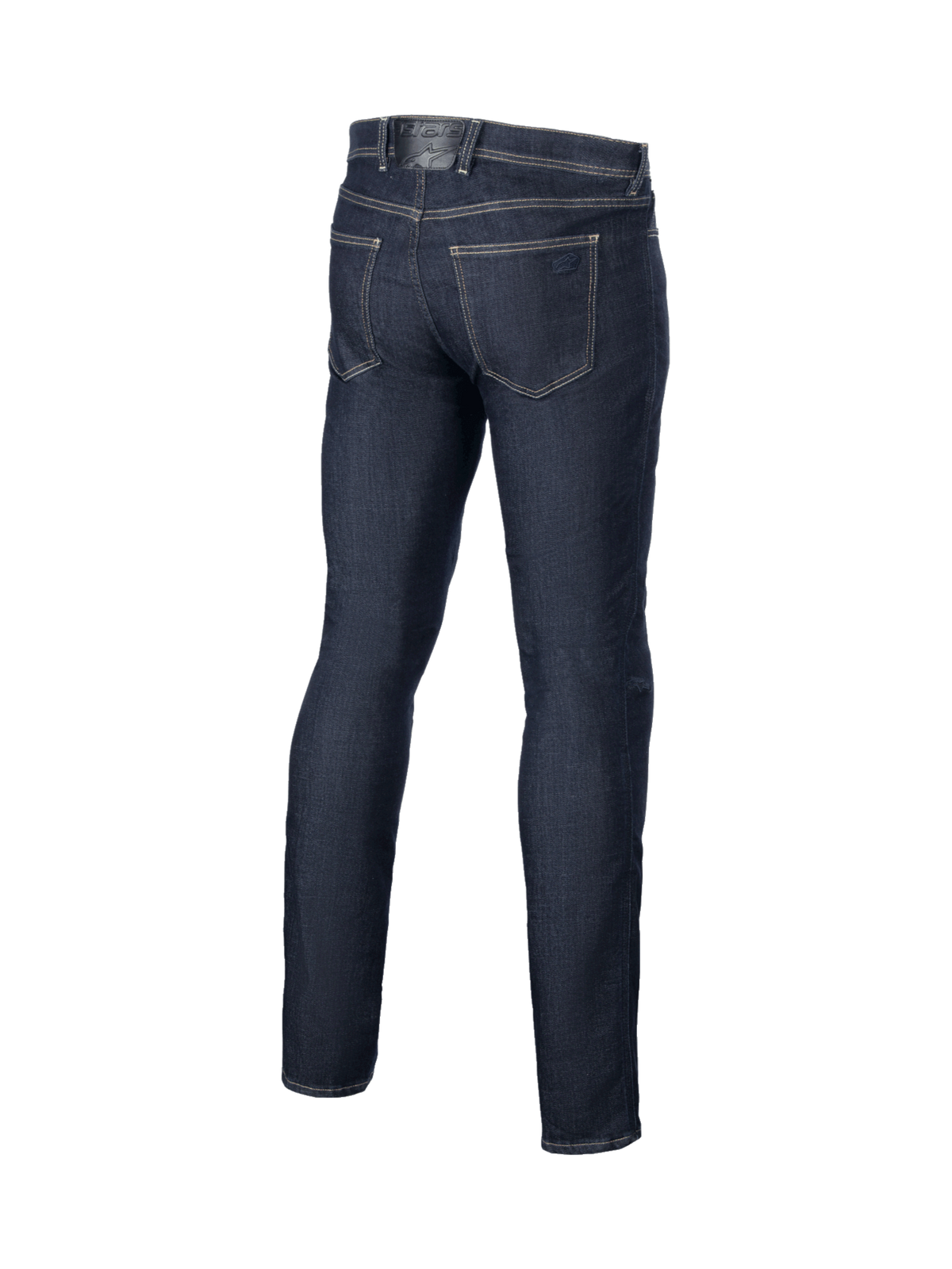 Alpinestars Cult-8 Stretch Denim, pantalones de moto urbanos para hombre, azules, vaqueros de corte recto, vista trasera