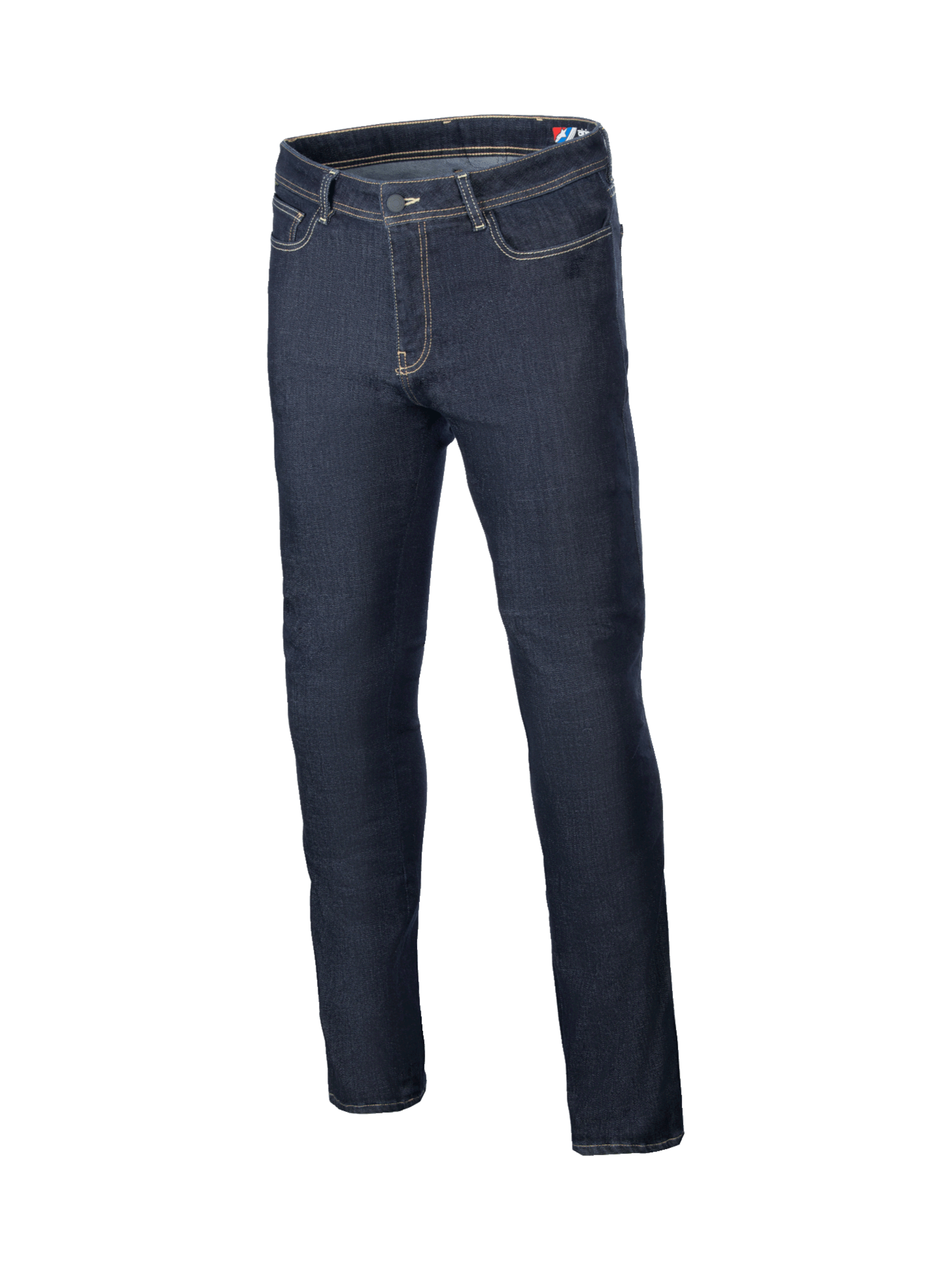 Alpinestars Cult-8 Stretch Denim, pantalones de moto urbanos en azul, denim elástico con protectores y certificación CE