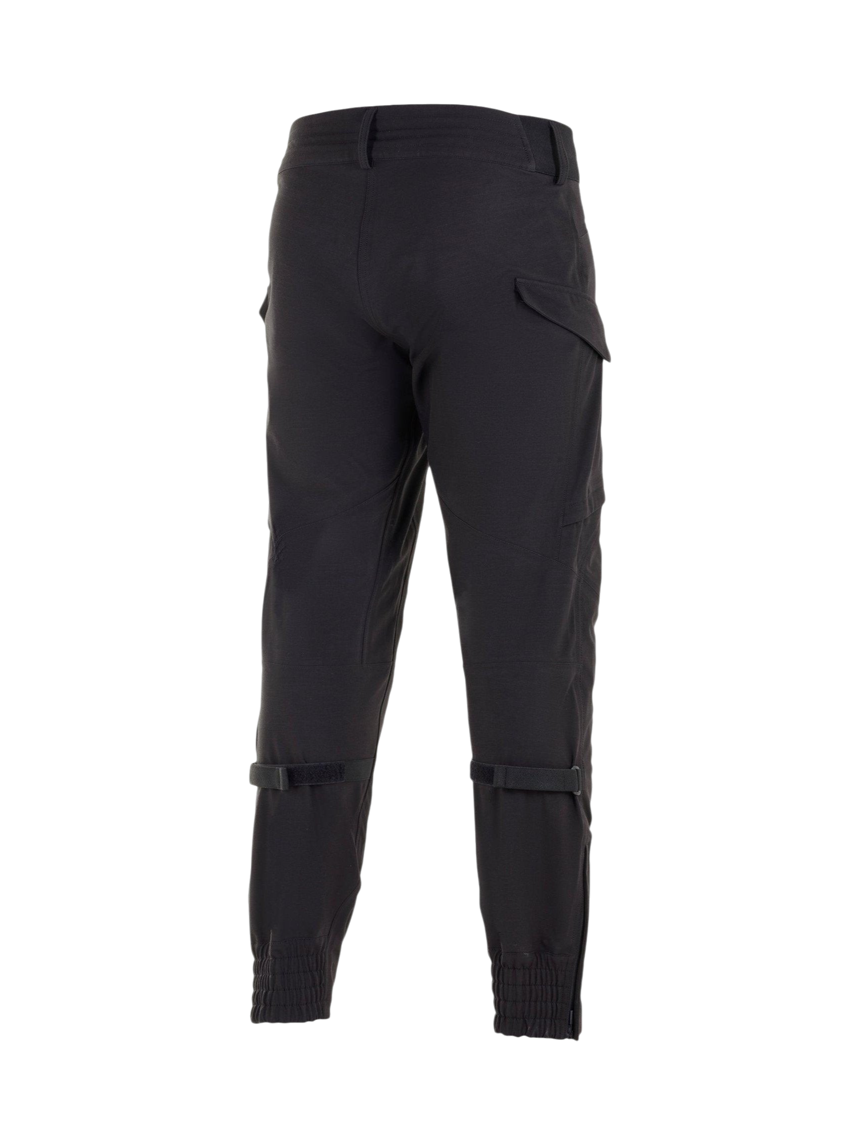 Alpinestars Juggernaut Waterproof Pants, Men's Black Urban Motorcycle Pants with softshell construction and calf adjusters.