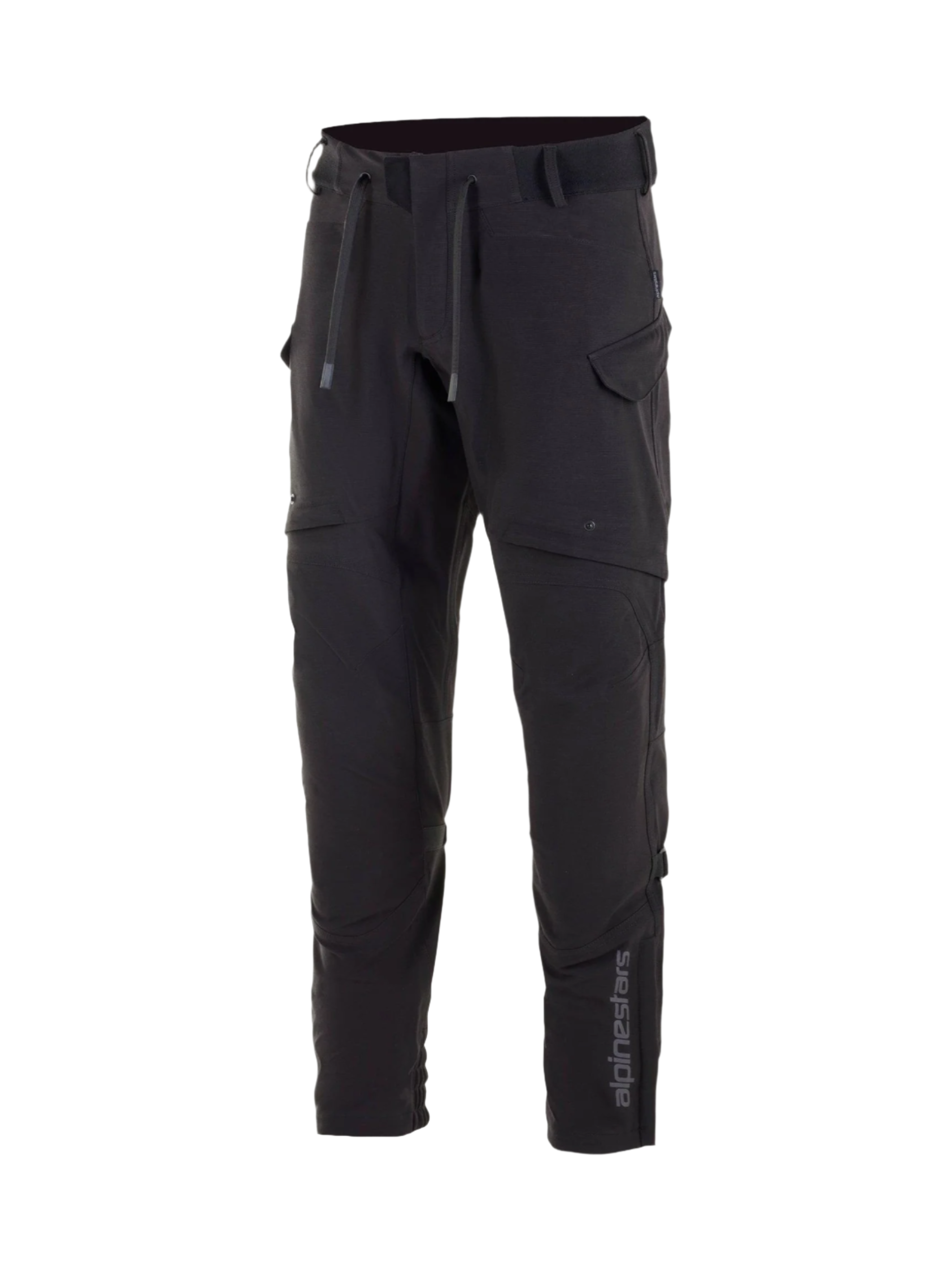 Alpinestars Juggernaut Impermeables, pantalones de moto urbanos para hombre, negros, material softshell con membrana impermeable y rodilleras integradas Nucleon Flex Plus