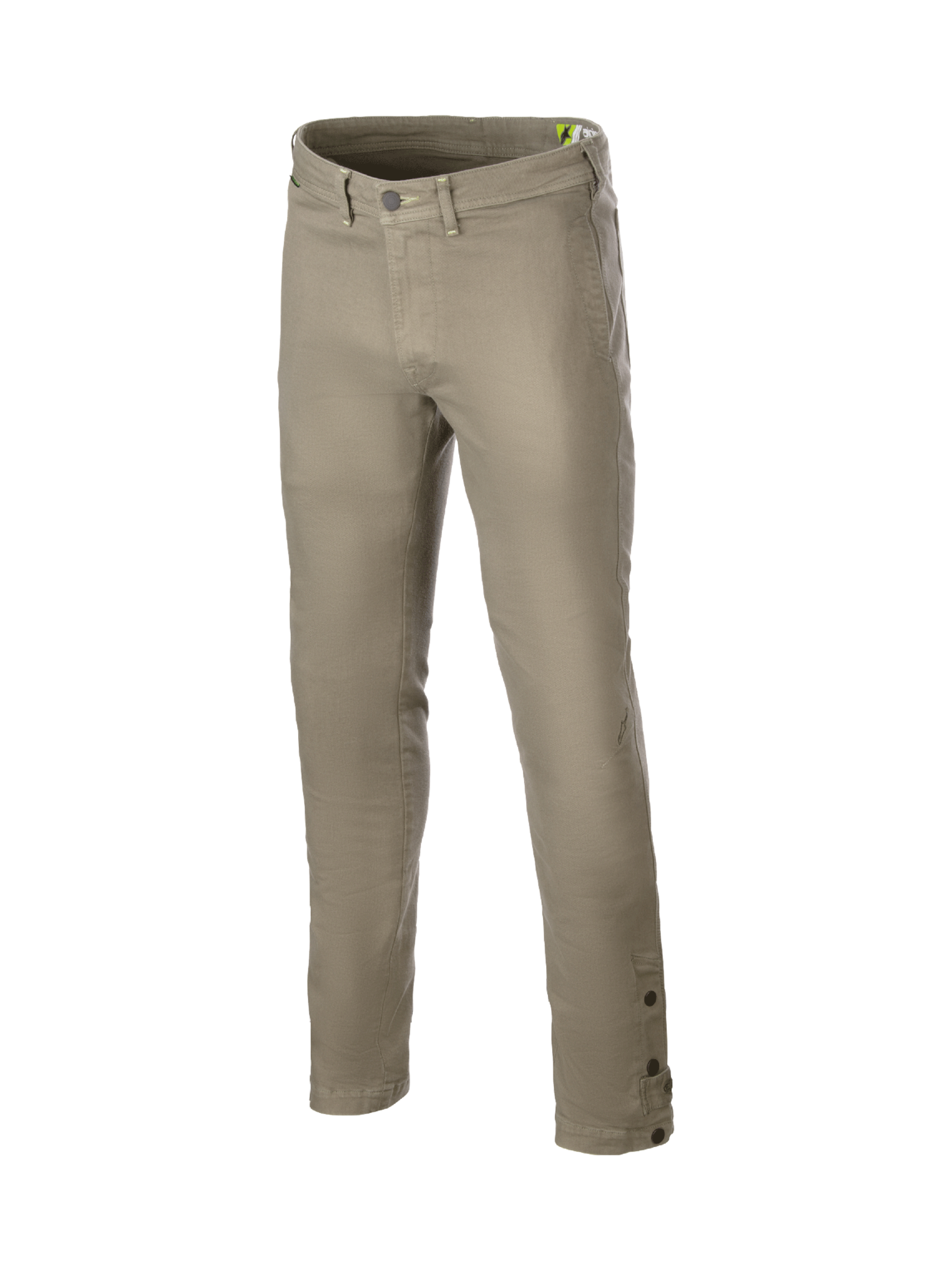 Alpinestars Stratos Regular Fit Tech, pantalones de moto en color gris, denim Cordura elástico duradero, estilo urbano con protecciones Nucleon Flex Plus