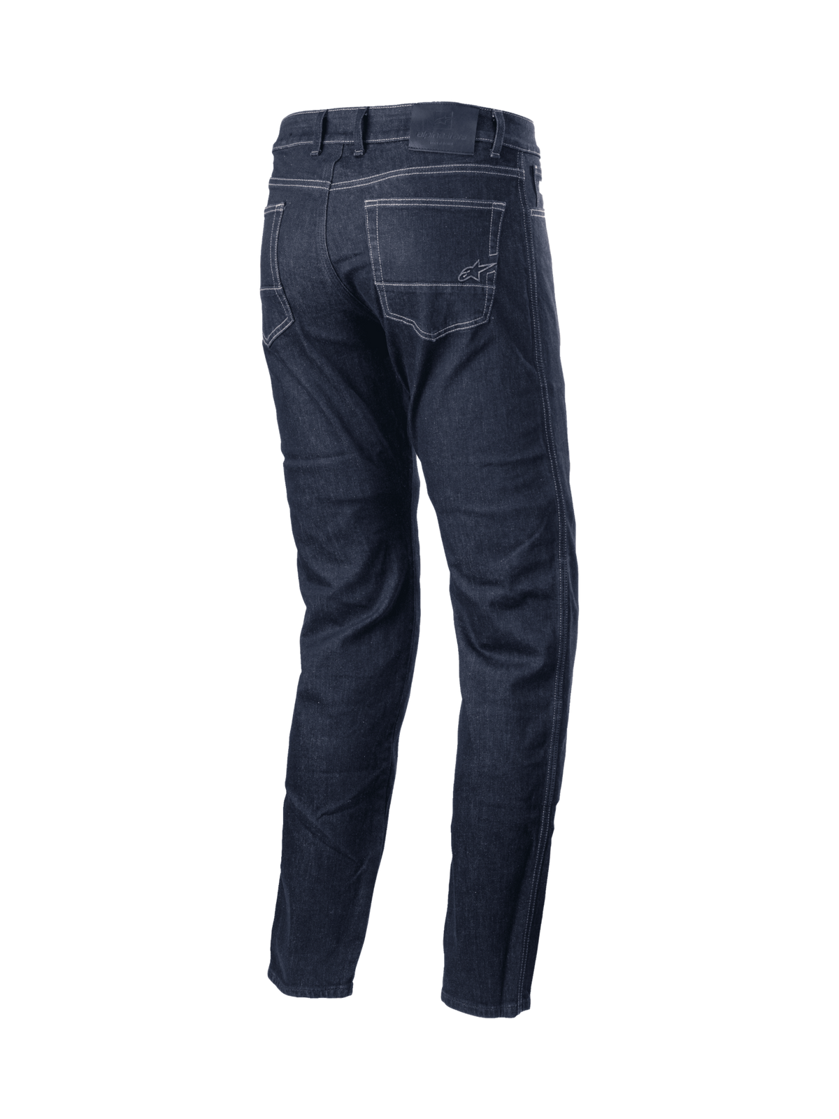 Alpinestars Sektor Regular Fit Denim, pantalones de moto urbanos, negros, con refuerzo aramídico y costuras triples resistentes.