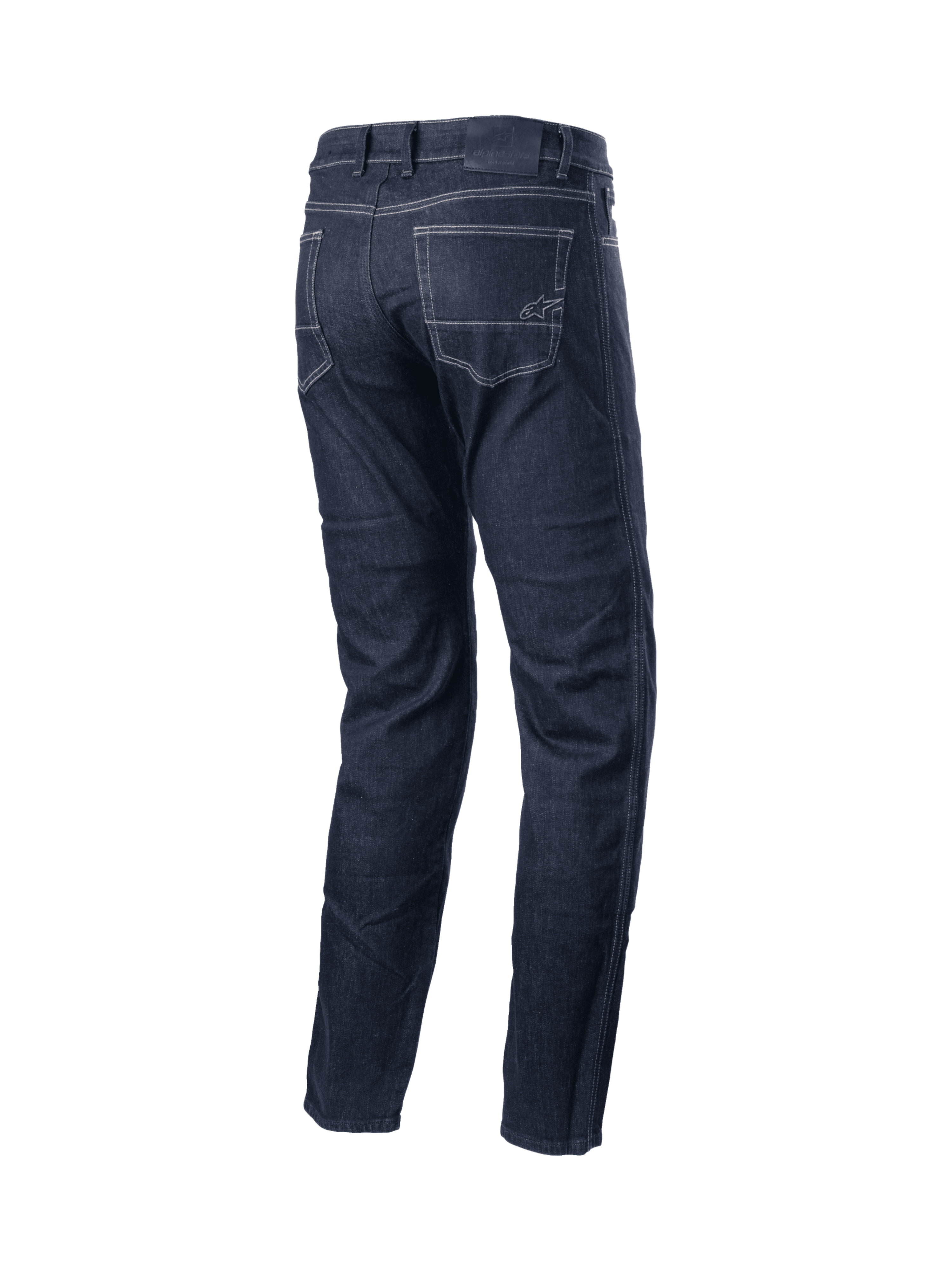 Alpinestars Sektor Regular Fit Denim, pantalones de moto urbanos, negros, con refuerzo aramídico y costuras triples resistentes.