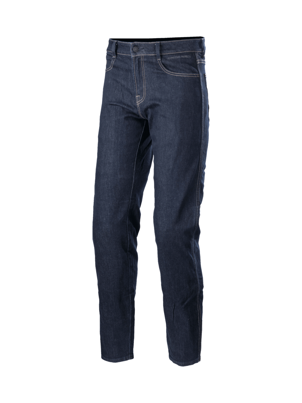 Alpinestars Sektor Regular Fit Denim, pantalones de moto para hombre, azul oscuro, certificación CE y triple costura lateral