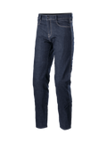 Alpinestars Sektor Regular Fit Denim, pantalones de moto para hombre, azul oscuro, certificación CE y triple costura lateral