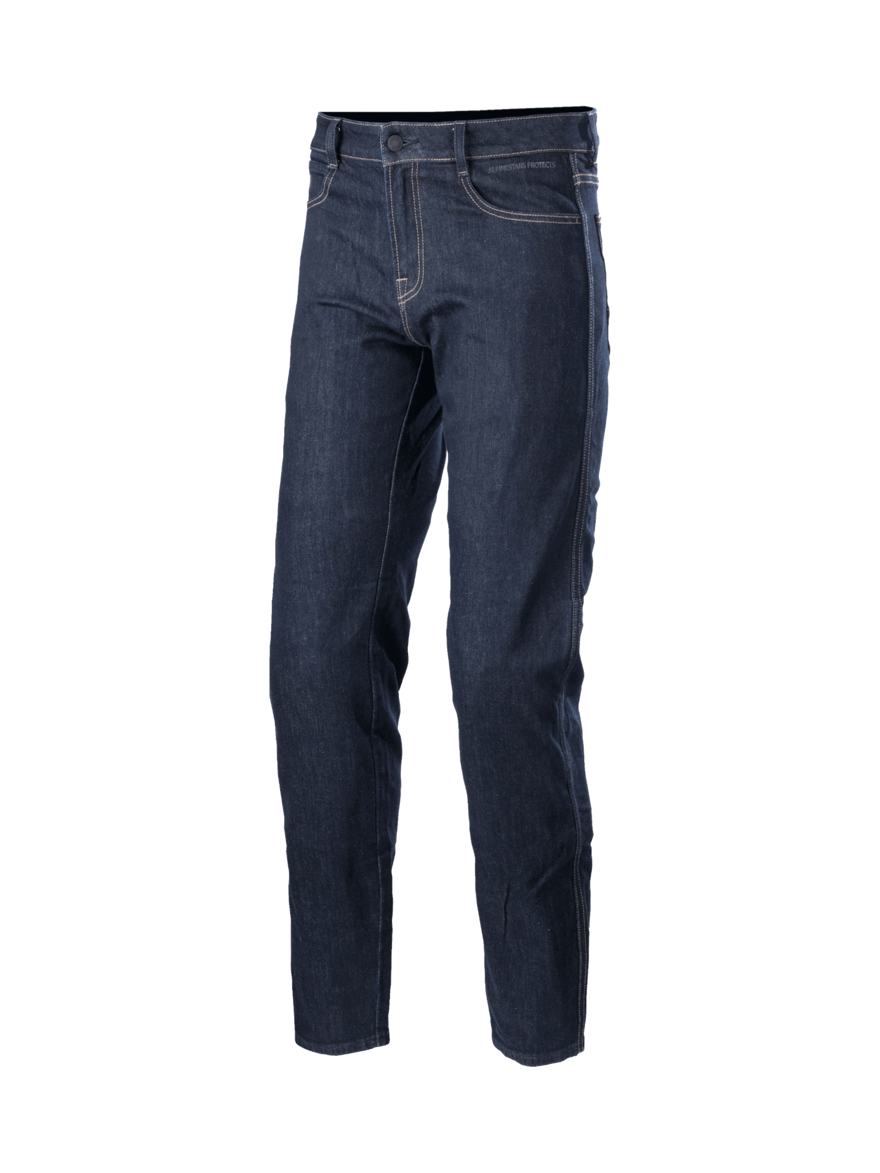 Alpinestars Sektor Regular Fit Denim, pantalones de moto para hombre, azul oscuro, certificación CE y triple costura lateral