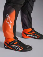 Alpinestars KMX-5 V3, traje de karting para hombre, negro y naranja fluo, con calzado y certificado FIA 8877-2022 grado 1