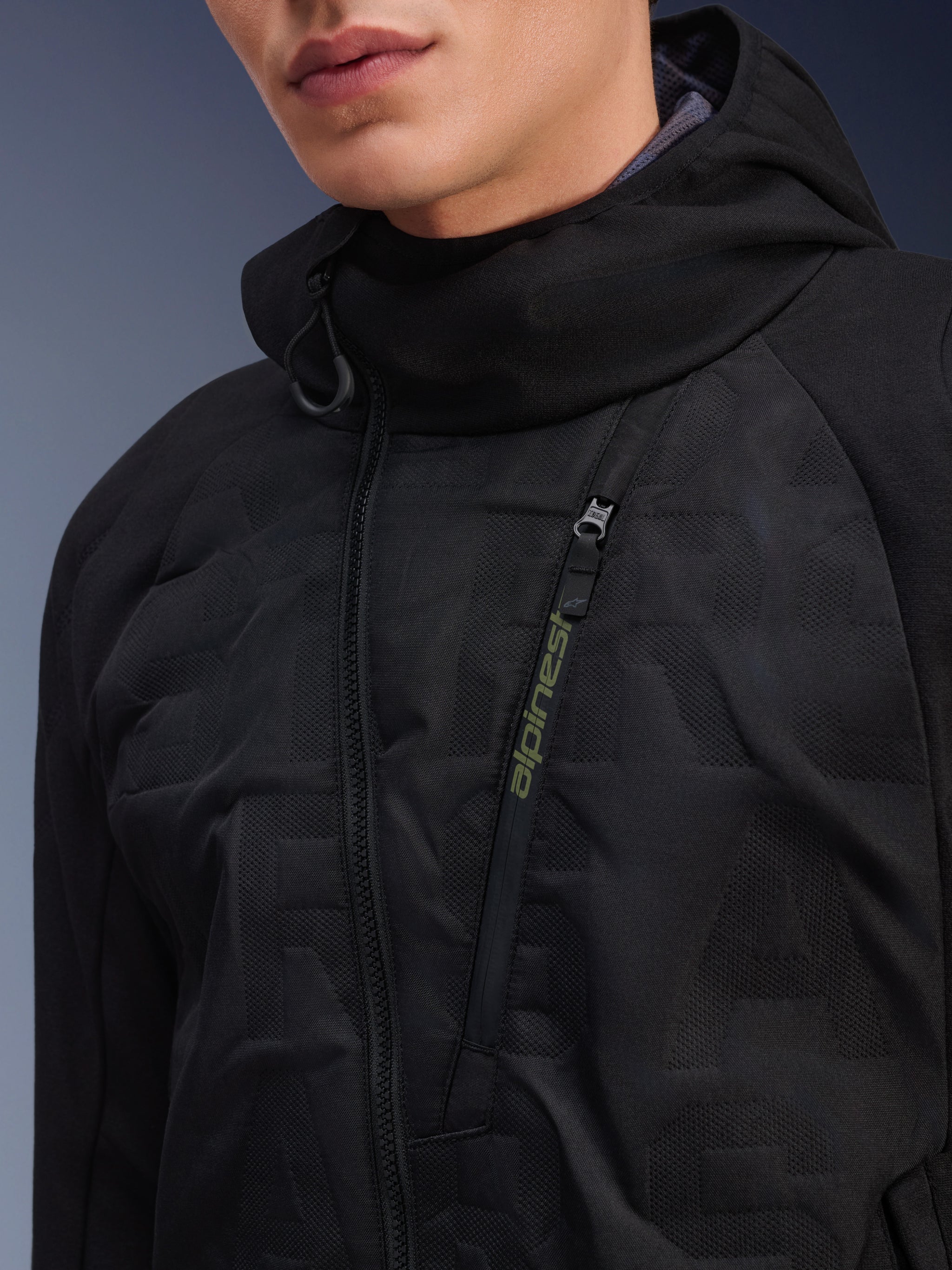 Chaqueta Hybrid Con Capucha Mo.St.Eq