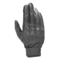 Alpinestars Dyno Leather Gloves, guantes de moto de cuero negro, confección en piel de cabra con protección de nudillos cubierta, ventilación perforada en dedos y muñeca, cierre de correa de velcro, diseño urbano minimalista