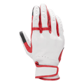 Guantes de cuero Alpinestars Dyno, guantes de moto, color crudo y rojo rubí, confección en cuero perforado, paneles de acordeón en los dedos, correa ajustable en la muñeca, protección de nudillos cubierta